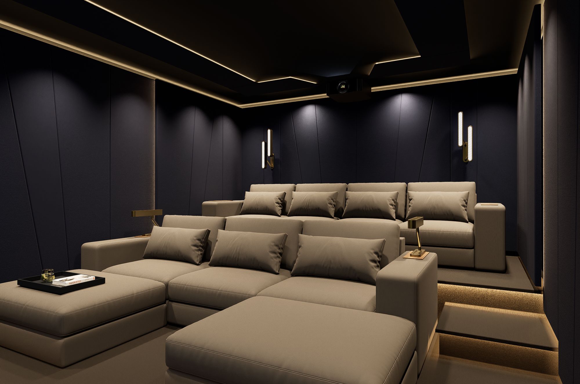 Design render of The Transformer, both rows of seating viewed on axis